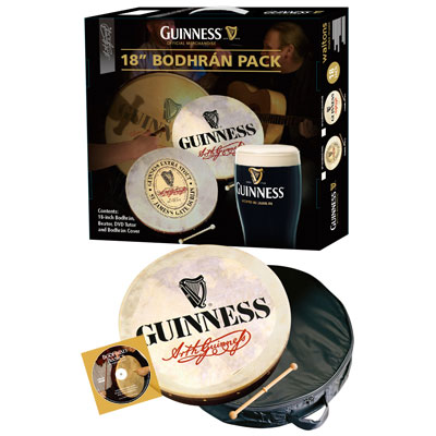 Product image for Bodhran Drum - 18' Guinness Signature Bodhran Package