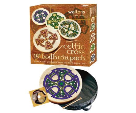 Product image for Bodhran Drum - 18' Fanore Cross Bodhran Package