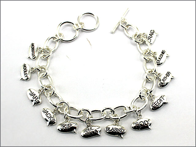 Product image for Clean Irish Slang Charm Bracelet