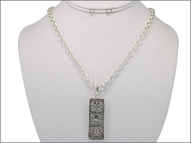 Product image for Irish Necklace - Shamrock, Claddagh and Trinity Necklace