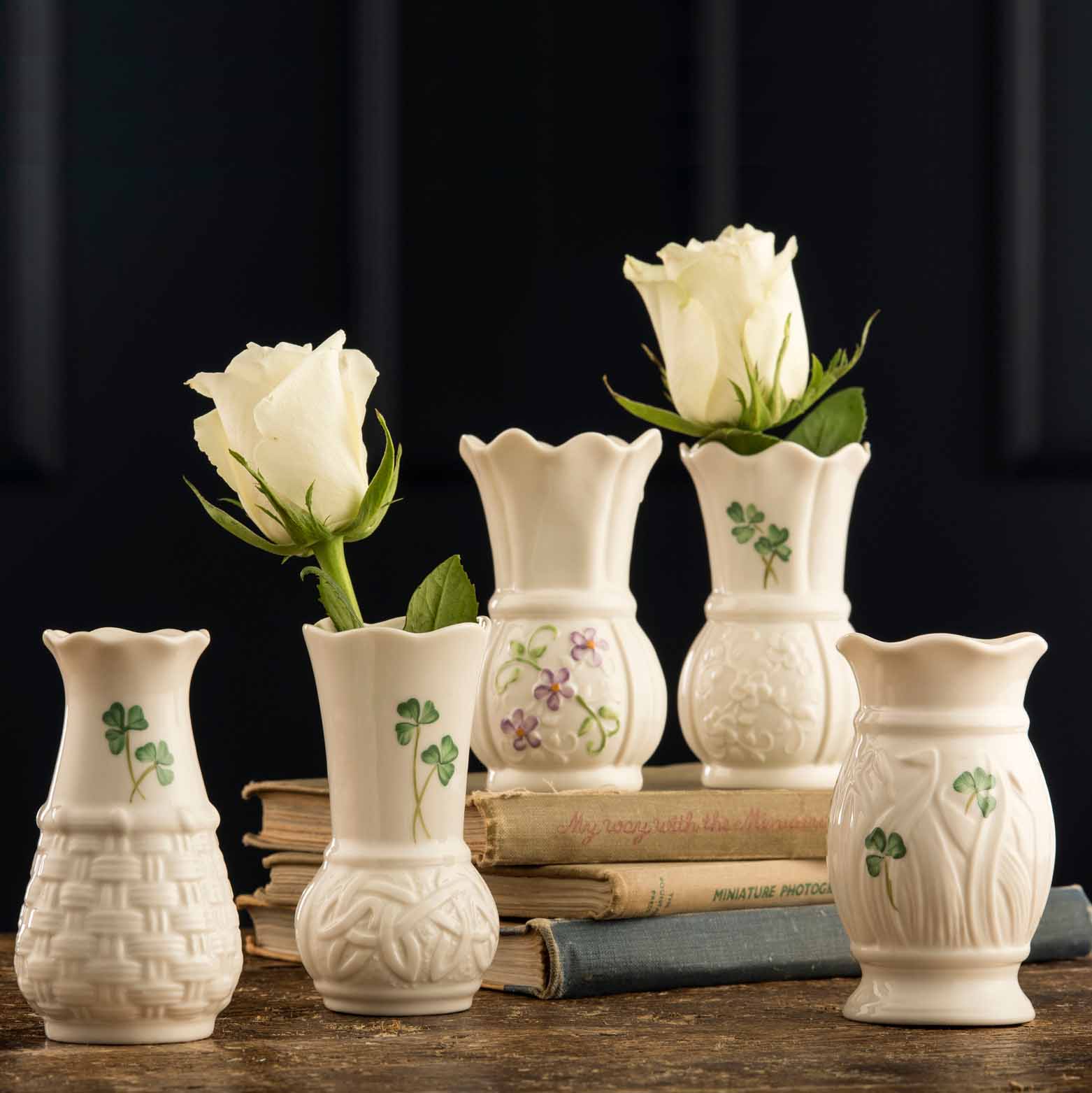 Product image for Belleek Pottery | Irish Flax Mini Vase