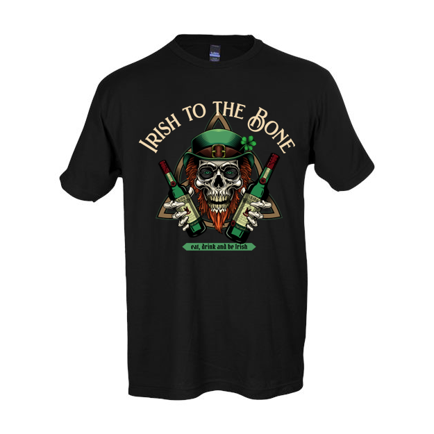 Product image for Irish T-Shirt | Irish to the Bone Shamrock Tee