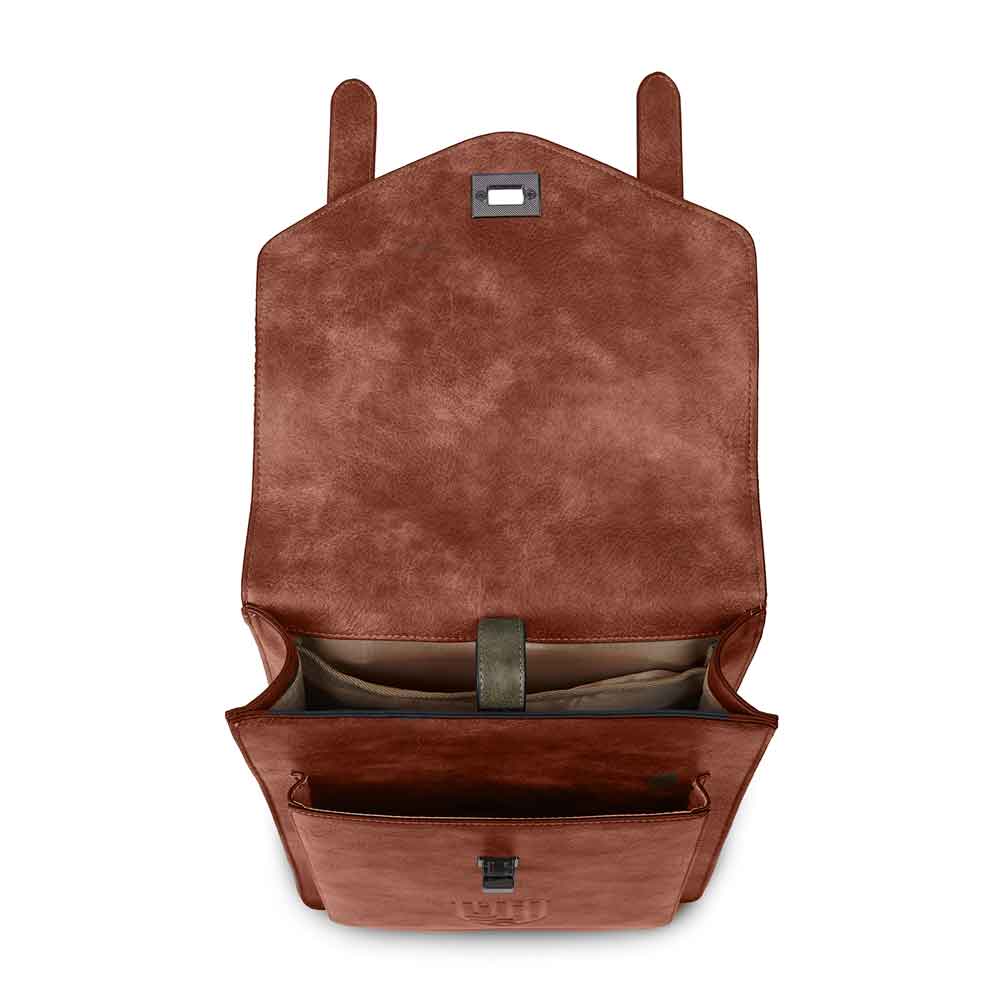 Product image for Celtic Tweed Bag | Chestnut Blue Tartan Harris Tweed® Laptop Backpack