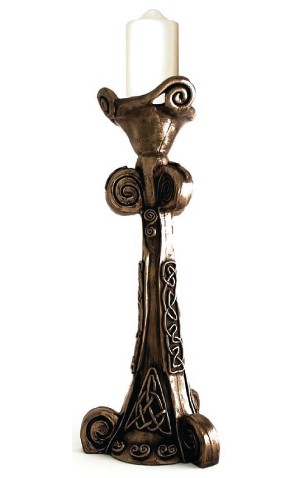 Product image for Rynhart Bronze Candleholder - Celtic Candleholder by Jeanne Rynhart