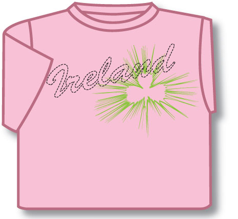 Product image for Kids T-Shirts: Kids T-Shirts: Kids Pink Ireland T-Shirt