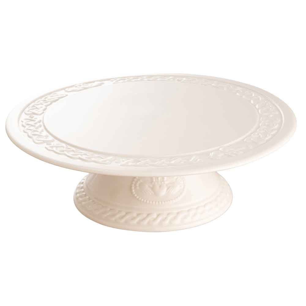 Product image for Belleek Pottery | Irish Claddagh Cake Stand