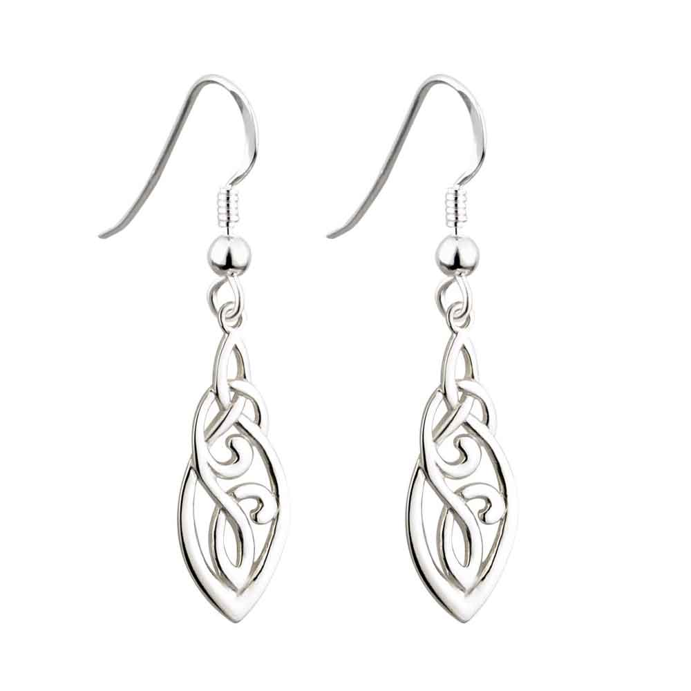 Product image for Celtic Earrings - Sterling Silver Celtic Trinity Knot Earrings