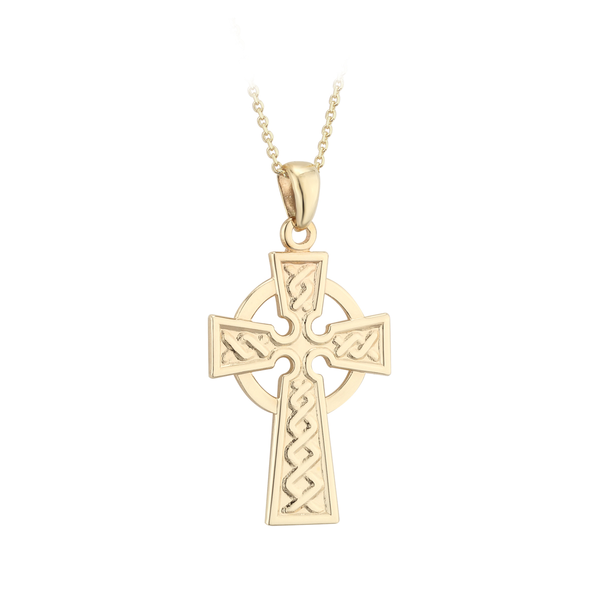 Product image for Irish Necklace | 10k Gold Celtic Cross Pendant