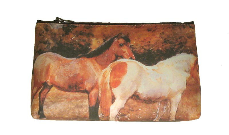 Product image for Leather Cosmetic Bag - Ponies