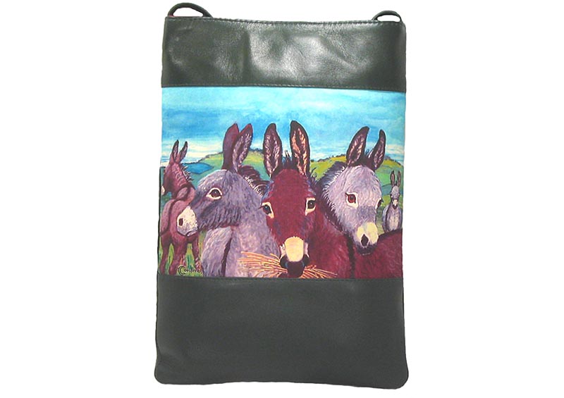 Product image for Leather Shoulder Bag - Donkeys