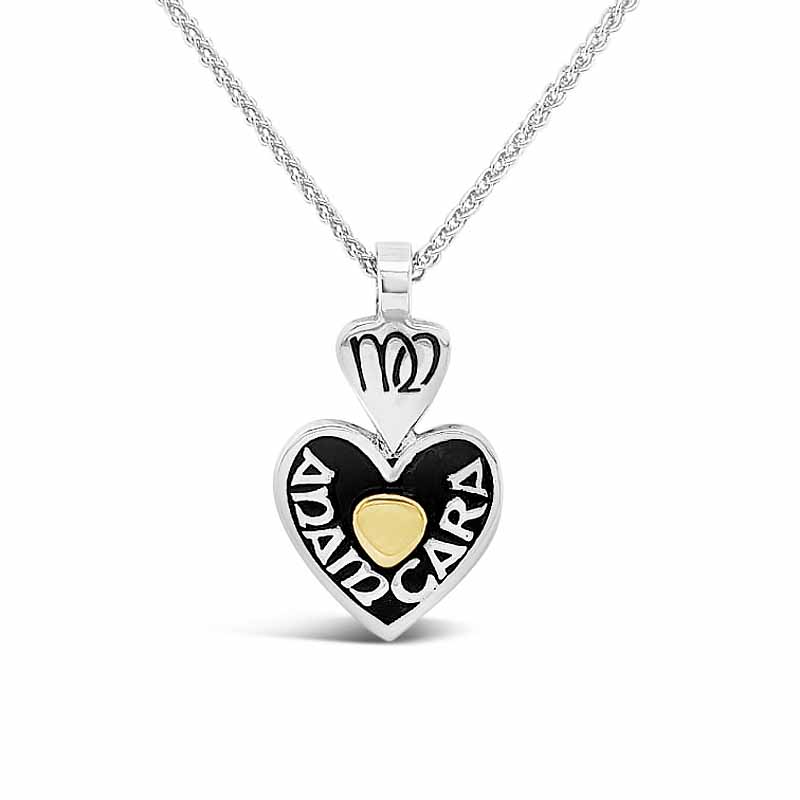 Product image for Irish Necklace - Sterling Silver Mo Anam Cara 'My Soul Mate' Heart Pendant with Chain