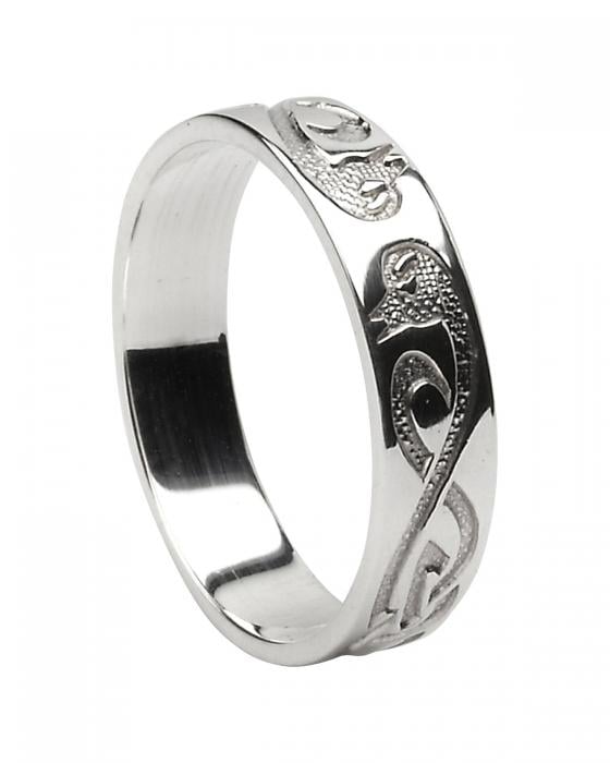 Product image for Celtic Ring - Ladies 'Le Cheile' Celtic Wedding Ring