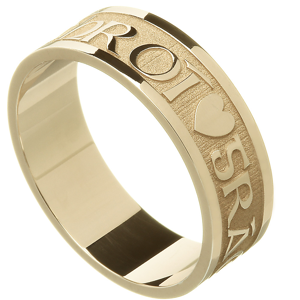 Product image for Irish Ring - Men's Gra Geal Mo Chroi 'Love of my heart' Irish Wedding Ring
