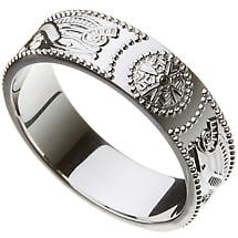 Celtic Ring - Ladies Warrior Shield Wedding Ring Product Image