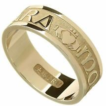 Irish Rings - Men's Gold Mo Anam Cara 'My Soul Mate' Ring Product Image