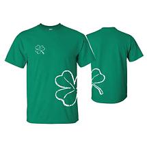 Irish T-Shirt - Wrap Around Shamrock Product Image