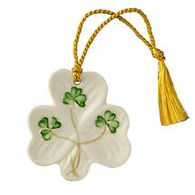 Irish Christmas - Belleek Shamrock Shaped Ornament Product Image