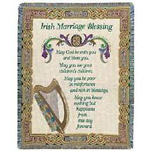Irish Marriage Blessing Throw Product Image