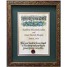 Personalized Irish Wedding Blessing Celtic Artwork Framed Print Product Image