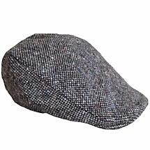 SALE | Vintage Irish Donegal Tweed Tailored Cap Grey Salt and Pepper Product Image