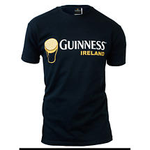 Alternate image for Guinness Shirt - Black Guinness Claddagh Irish T-Shirt