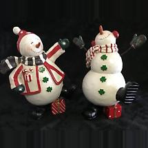 Irish Christmas - Irish Dancing Snowmen Figurines Product Image