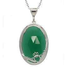 Claddagh Pendant - Green Onyx Product Image