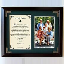 Personalized In This House Photo Verse Framed Print Product Image
