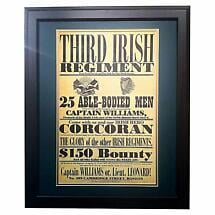 Third Irish Regiment - Matted and Framed Print Product Image
