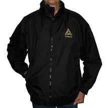 Personalized Black Fleece Lined Nylon Jacket Product Image