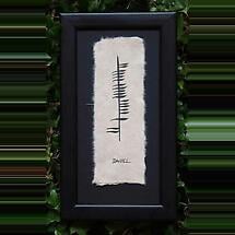 Personalized Hand Painted Ogham Name Framed Print Product Image