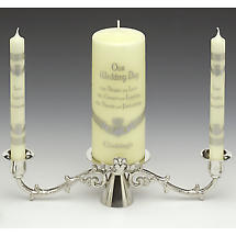 Irish Wedding Gift - Pewter Claddagh Wedding Candle Product Image