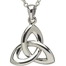 Alternate image for Trinity Knot Pendant - Sterling Silver Celtic Trinity Knot Pendant with Chain