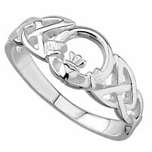 Alternate image for Claddagh Ring - Ladies Sterling Silver Celtic Claddagh