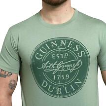 SALE | Irish T-shirts | Guinness Bottle Cap T-shirt Green Product Image