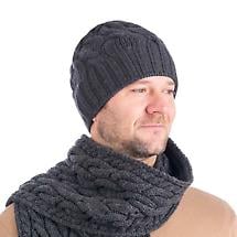Irish Hat | Merino Wool Cable Knit Mens Hat Product Image