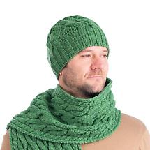 Alternate image for Irish Hat | Merino Wool Cable Knit Mens Hat