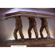 Rynhart Bronze Sculpture - Men Of Aran Sculpture by Jeanne Rynhart Product Image