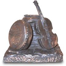 Rynhart Bronze Sculpture - Seisiun Fiddle Sculpture by Jeanne Rynhart Product Image