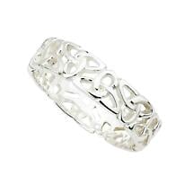 Trinity Knot Ring - Ladies Sterling Silver Trinity Knot Band Product Image