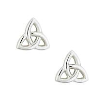Alternate image for Sterling Silver Trinity Knot Earrings