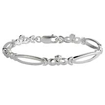 SALE | Irish Bracelet - Sterling Silver Claddagh Link Bracelet Product Image