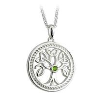 Alternate image for Celtic Pendant - Sterling Silver Tree Of Life Trinity Knot Pendant with Chain