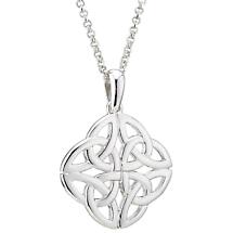 Alternate image for Celtic Pendant - Sterling Silver 4 Trinity Celtic Knot Pendant with Chain
