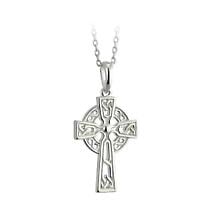 Alternate image for Celtic Pendant - Sterling Silver Filigree Celtic Cross Pendant with Chain