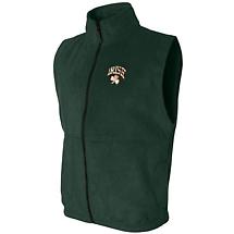 Alternate image for Irish Forest Green Shamrock Embroidered Fleece Vest