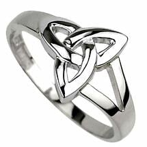 Alternate image for Trinity Knot Ring - Ladies Sterling Silver Trinity Knot