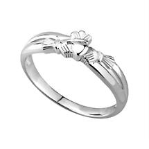 Alternate image for Claddagh Ring - Ladies Sterling Silver Claddagh Kiss