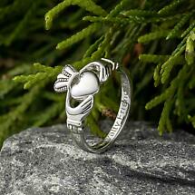 Alternate image for Claddagh Ring - Ladies Sterling Silver 'Love, Loyalty, Friendship' Claddagh Comfort