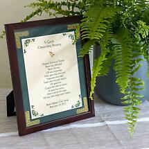 Alternate image for Personalized A Gaelic Christening Framed Print